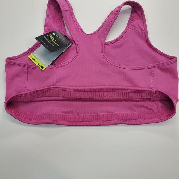 Nike Swoosh Clash Bra Women's Plus Size Dri-Fit Running Training Pink DB4687-665 - Picture 11 of 11